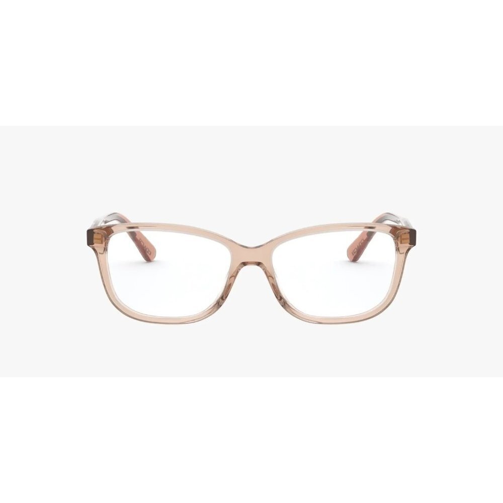 Coach Womens Pillow Frame EyeGlasses Transparent Peach New With Case, Brochure, - Picture 12 of 13
